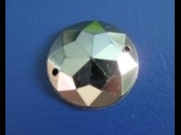 Kryształy akrylowe okrągłe 16mm METALIZOWANE