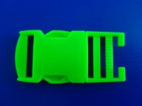 Klamry plastikowe 3 cm do torebek i plecaków ZIELONY FLUO (model 1)